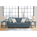 Blue Chenille 3 Seater Couch L92196