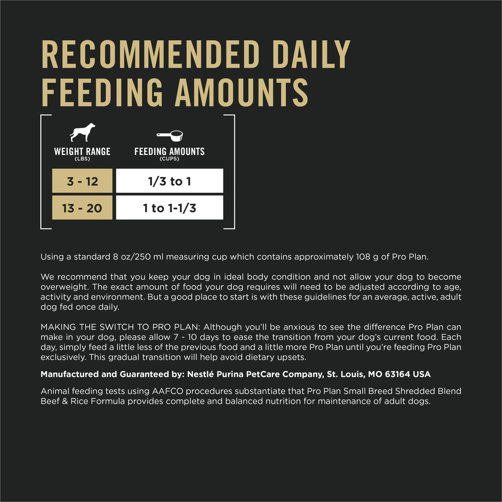 Small Breed Dry Dog Food Shredded Blend Beef 6 lb Bag J950450