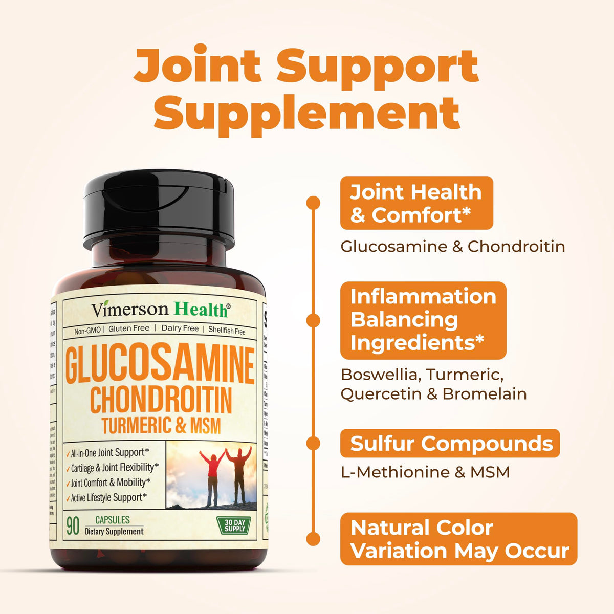 Glucosamine Chondroitin MSM with Turmeric Boswellia & Liver Supplement with Milk Thistle Extract A87247