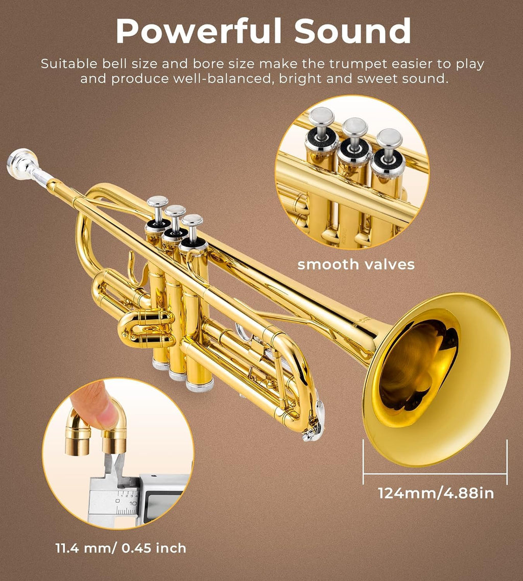 Bb Trumpet Gold Finish Brass L10364