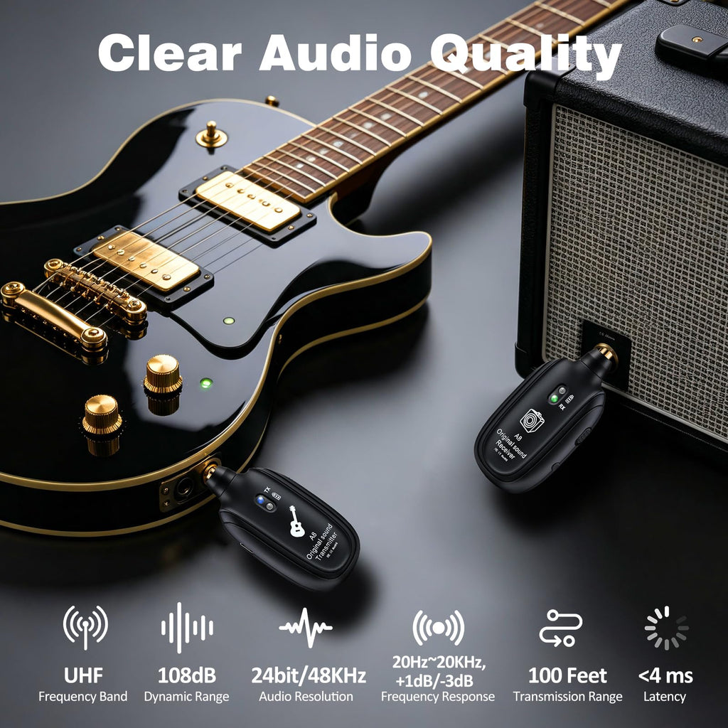 Wireless Guitar System UHF 2 Modes Y242