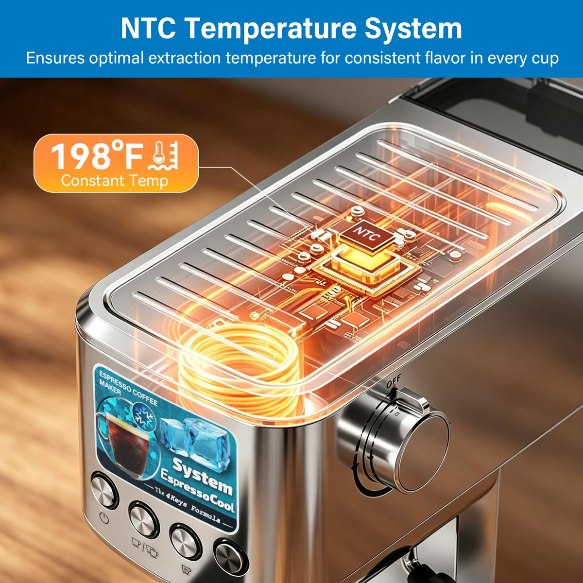 Cold Brew Espresso Machine with Milk Frother Z407