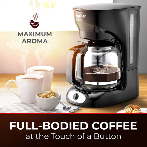 12-Cup Drip Coffee Maker with Glass Carafe R37339