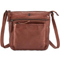 Small Genuine Leather Crossbody Bag with Adjustable Strap J90247