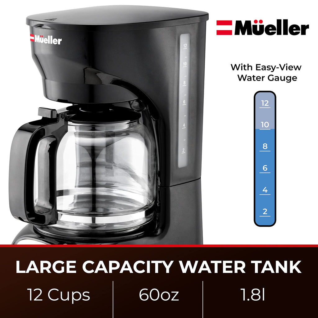 12-Cup Drip Coffee Maker with Glass Carafe R37339