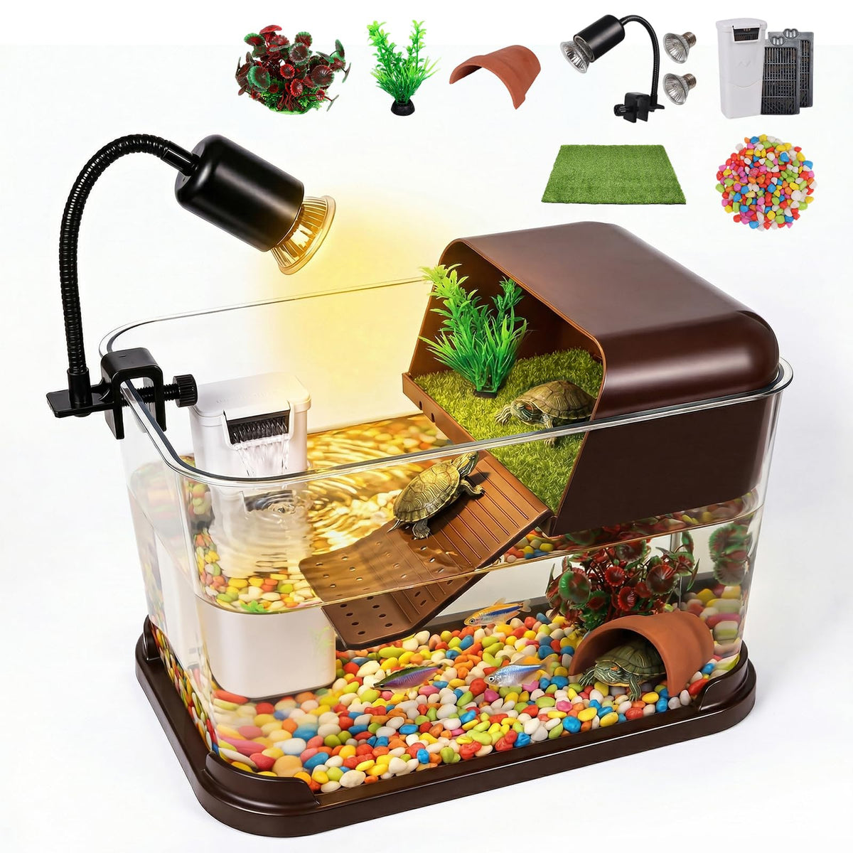 All-in-One Aquatic Turtle Aquarium Habitat U452270