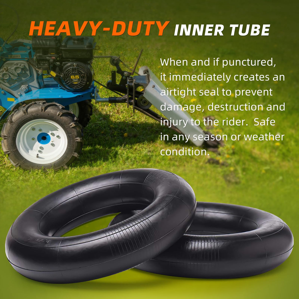 4.80/4.00-8" Inner Tube with TR-13 Straight Valve Stem (4-Pack) U212