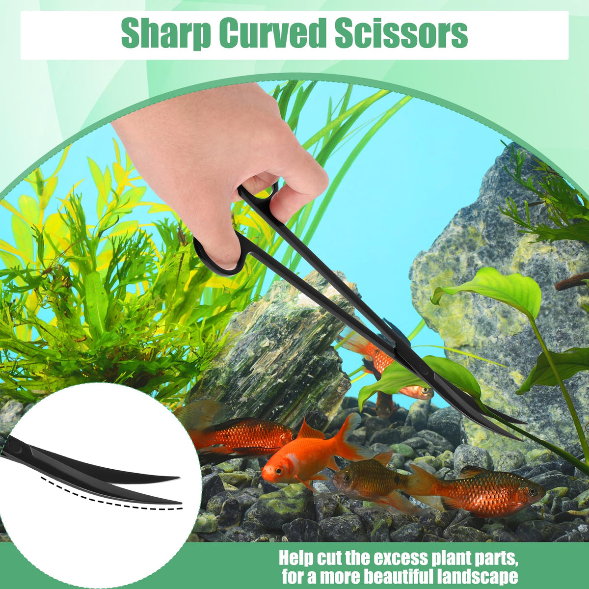 4 in 1 Stainless Steel Aquarium Aquascape Tools Kit G75517