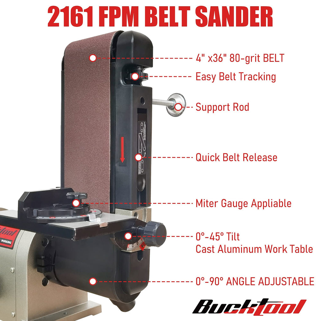 Bench Belt Disc Sander 4x36" Belt 6" Disc F6393