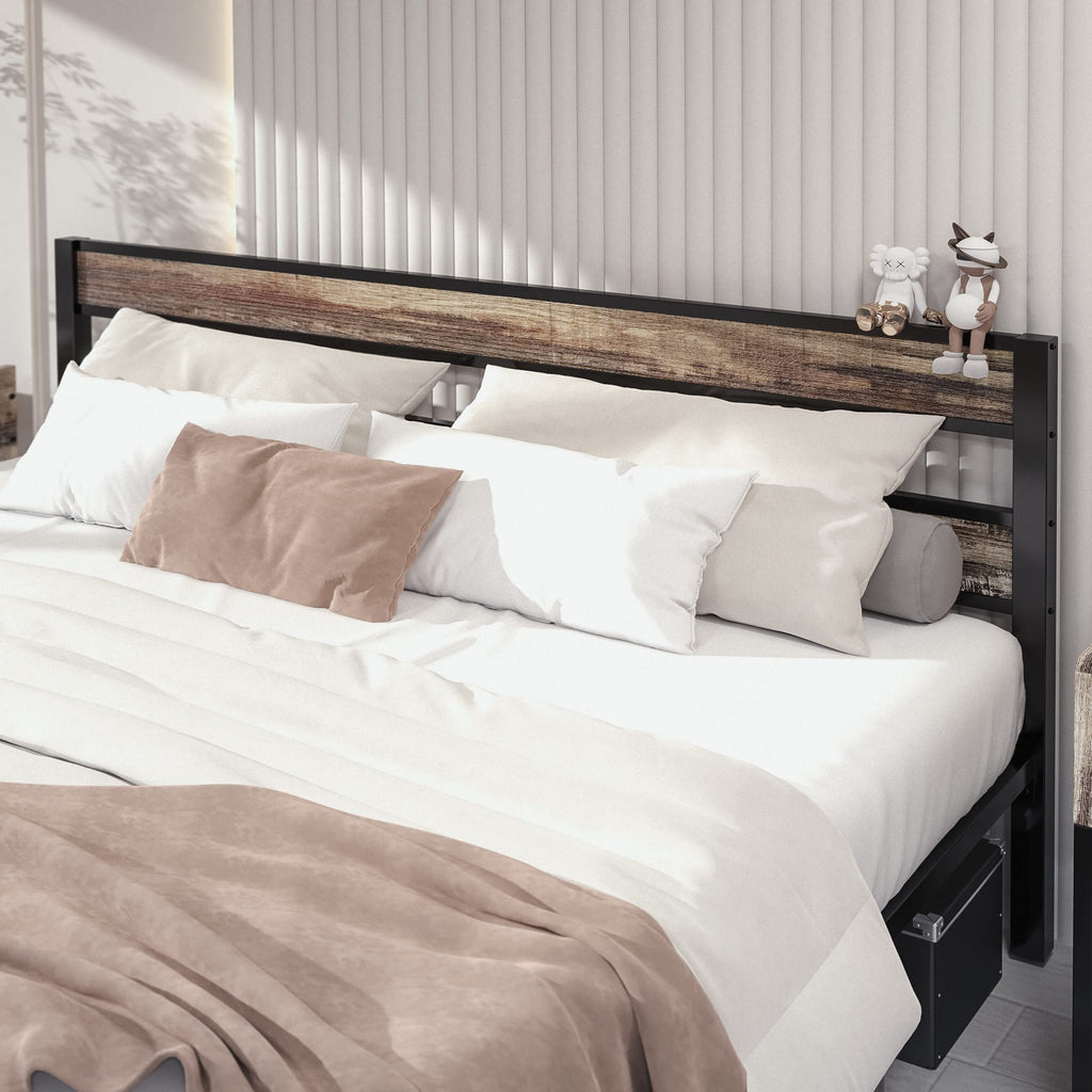 California King Bed Frame with Headboard Y914956