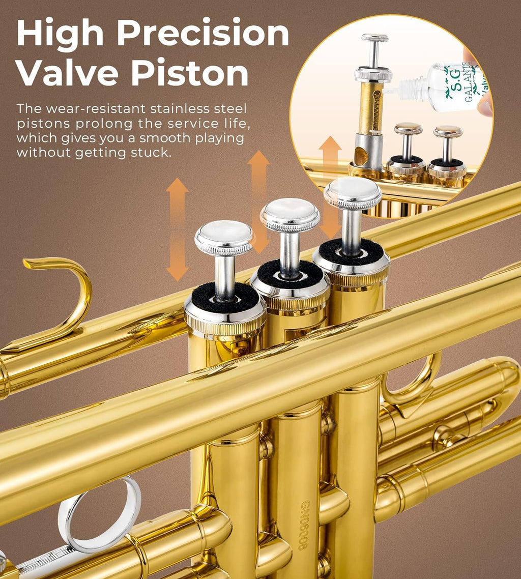 Bb Trumpet Gold Finish Brass L10364