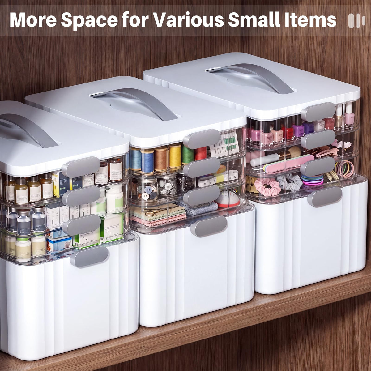 4-Tier Medicine Organizer Storage Box X699282