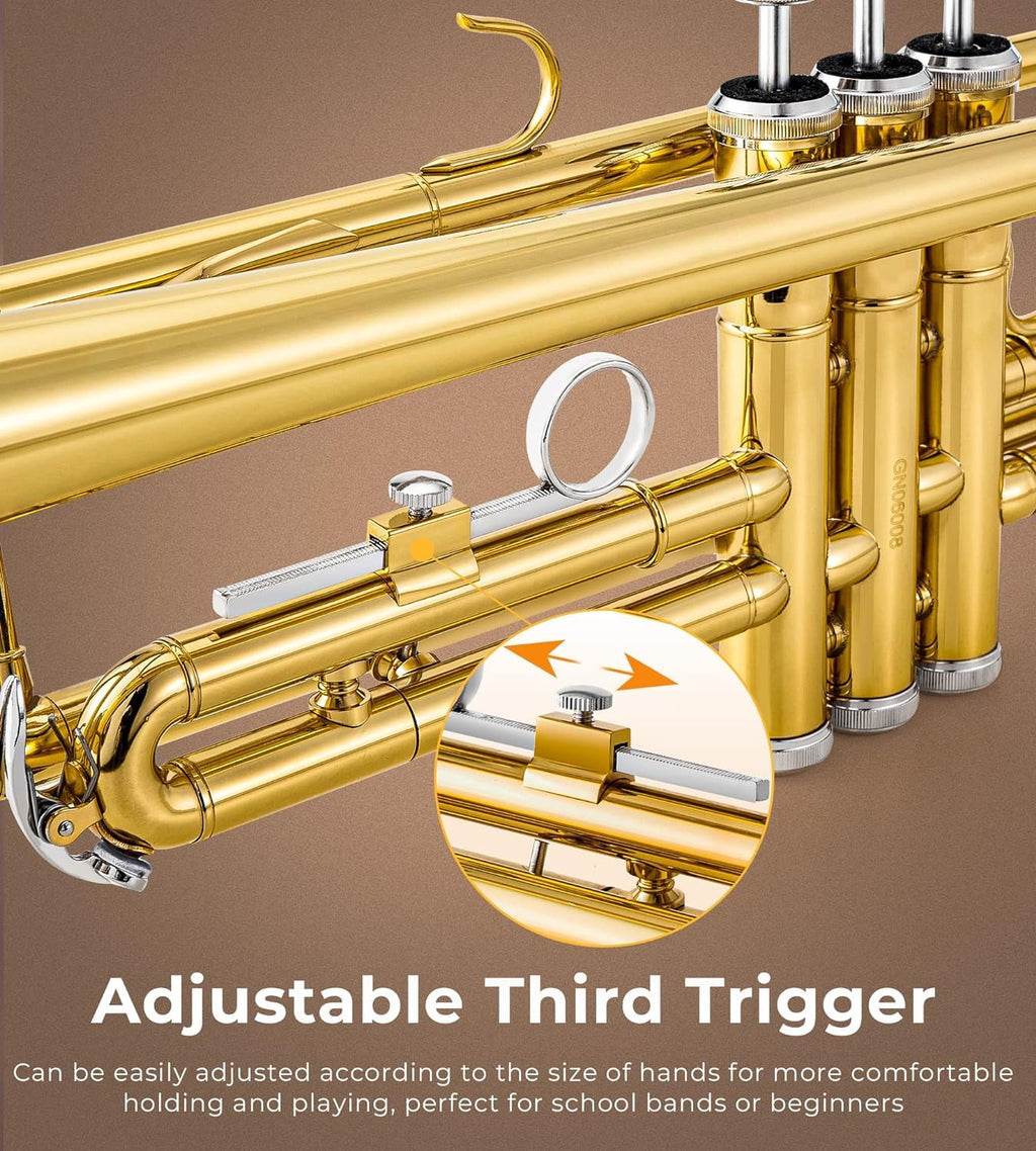 Bb Trumpet Gold Finish Brass L10364