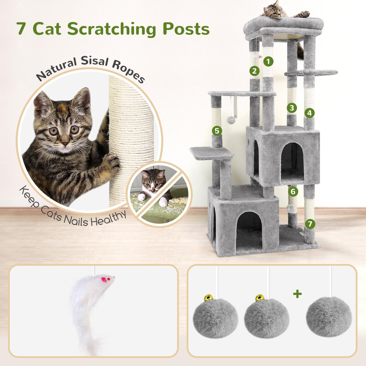 Light Grey Cat Tree M701