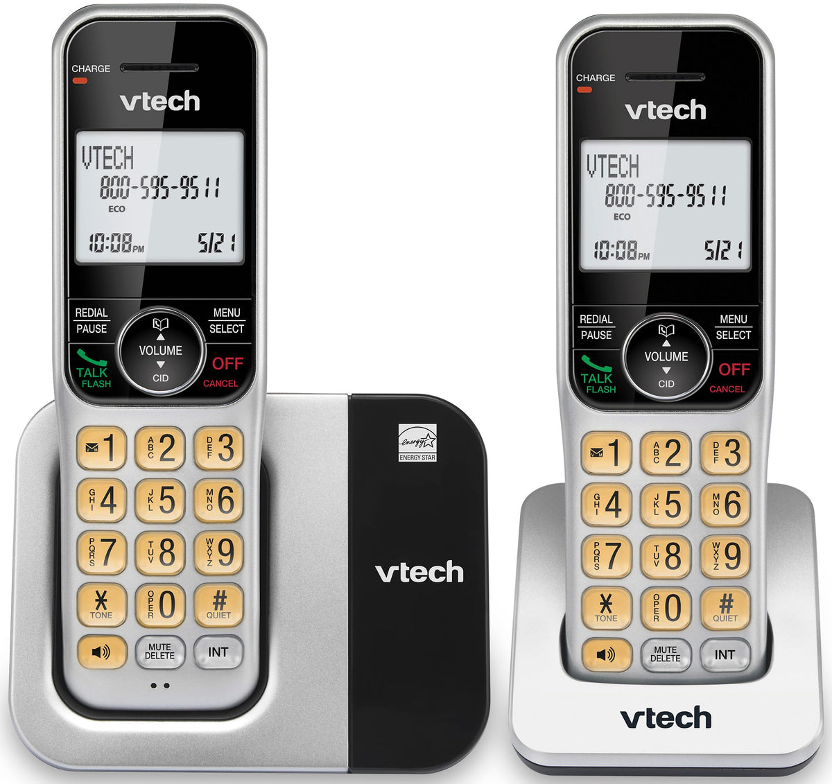 2-Handset Cordless Phone System with Call Block Z114