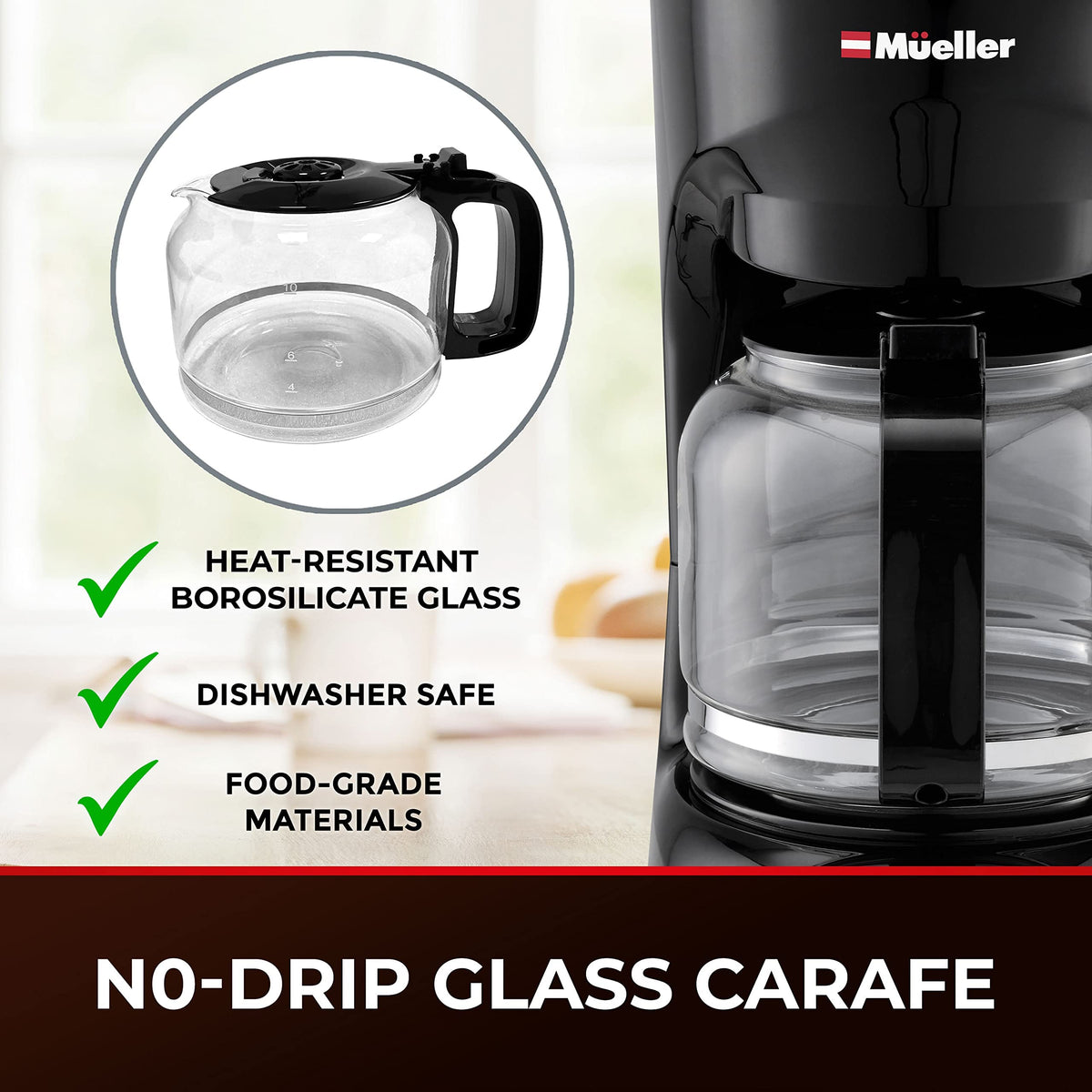 12-Cup Drip Coffee Maker with Glass Carafe R37339