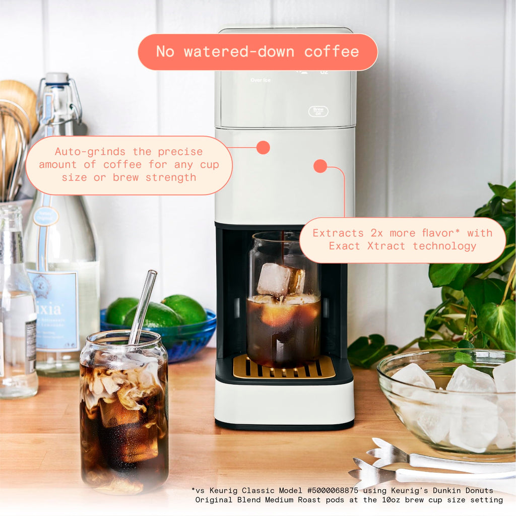 Single Serve Coffee Maker with Burr Grinder S48207