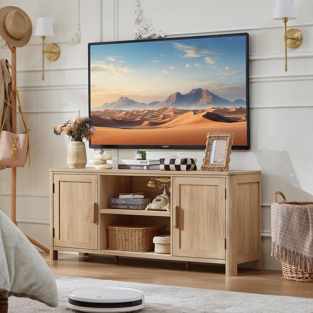 55" Natural Oak Tv Stand T61373