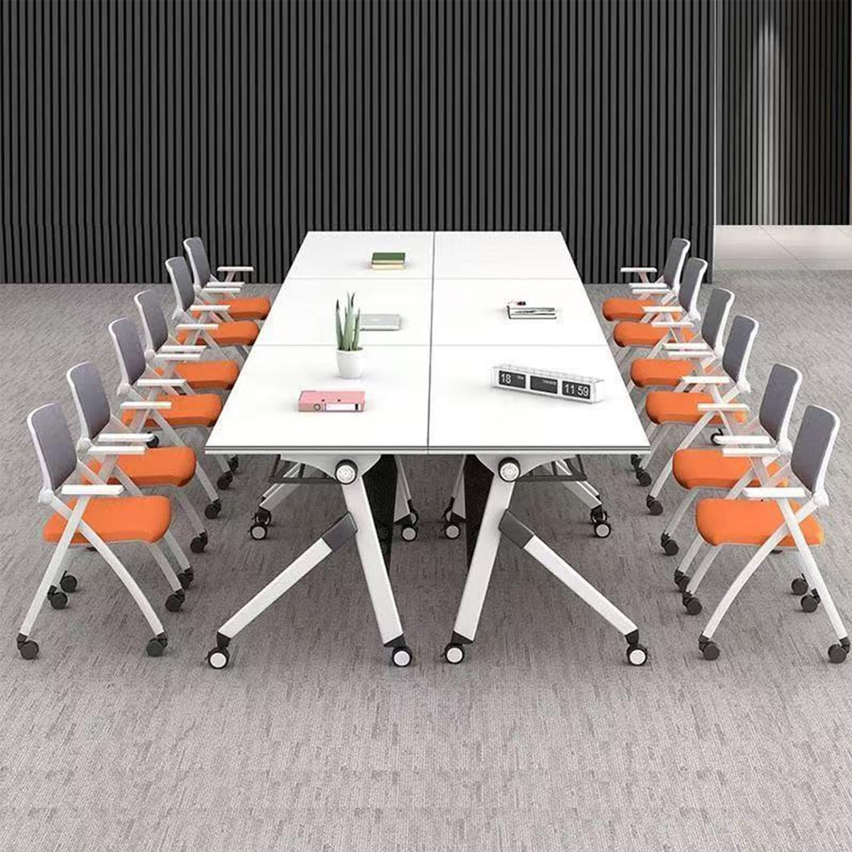Folding Conference Table with Casters Y4615