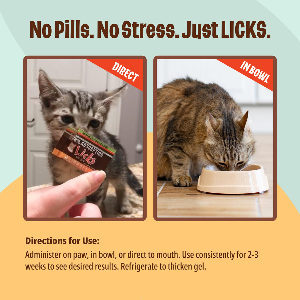 Cat Hairball Support Cod Liver Oil for Cats 30 Packets U3499