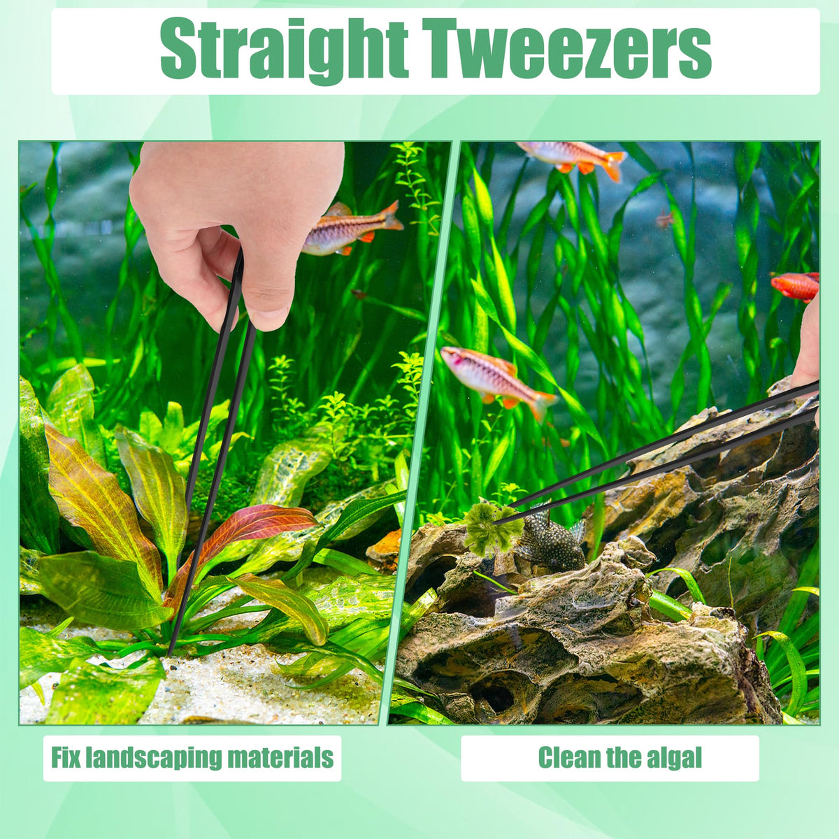 4 in 1 Stainless Steel Aquarium Aquascape Tools Kit G75517