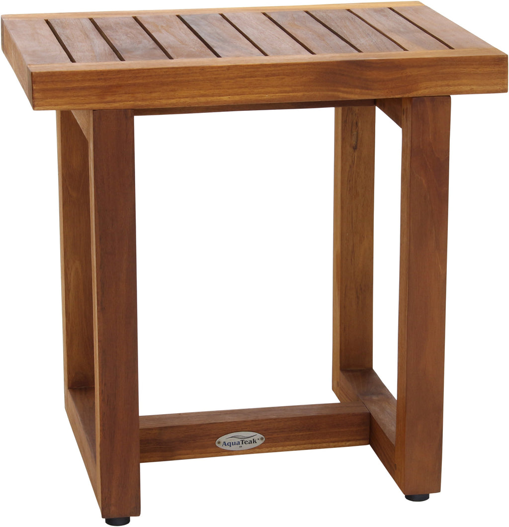 18" Teak Shower Bench W210157