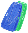 Kids Plastic Snow Sled with Pull Rope and Handles J32394