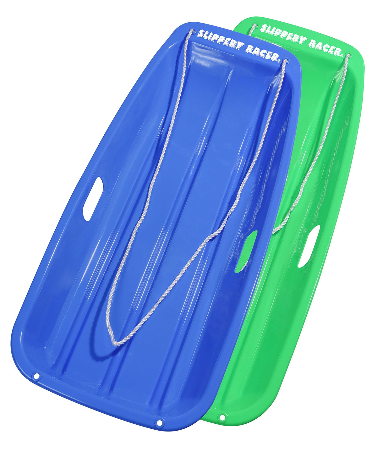 Kids Plastic Snow Sled with Pull Rope and Handles J32394