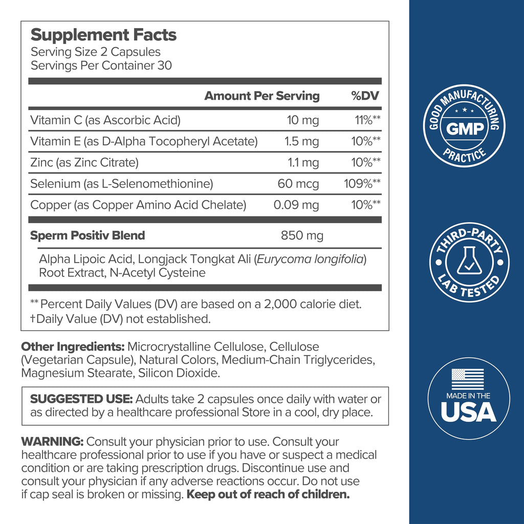 Sperm Health Support 30-Day Supply I405