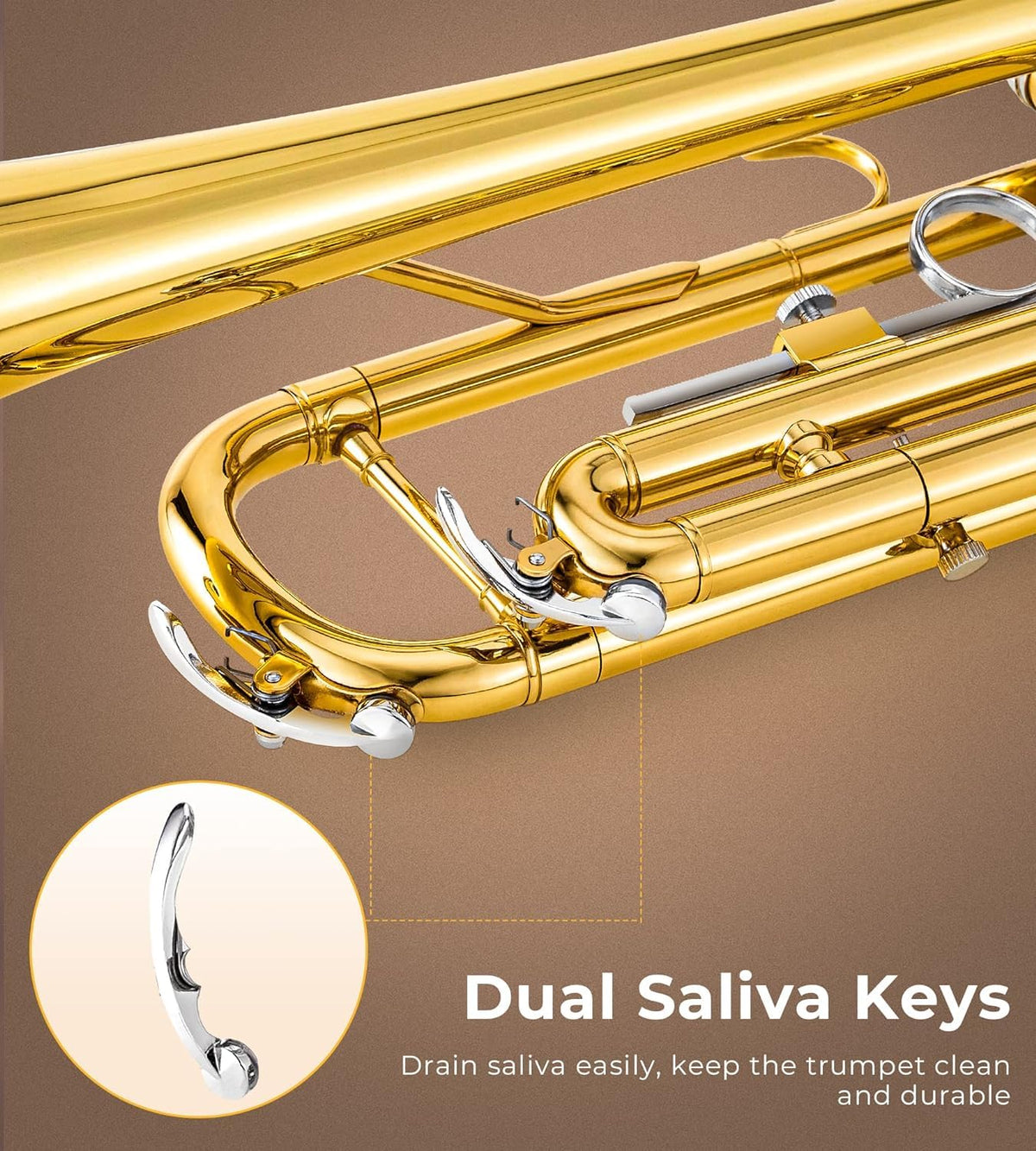Bb Trumpet Gold Finish Brass L10364