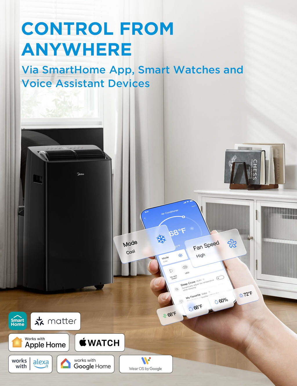14,000 BTU Portable Air Conditioner with Heat Q71445