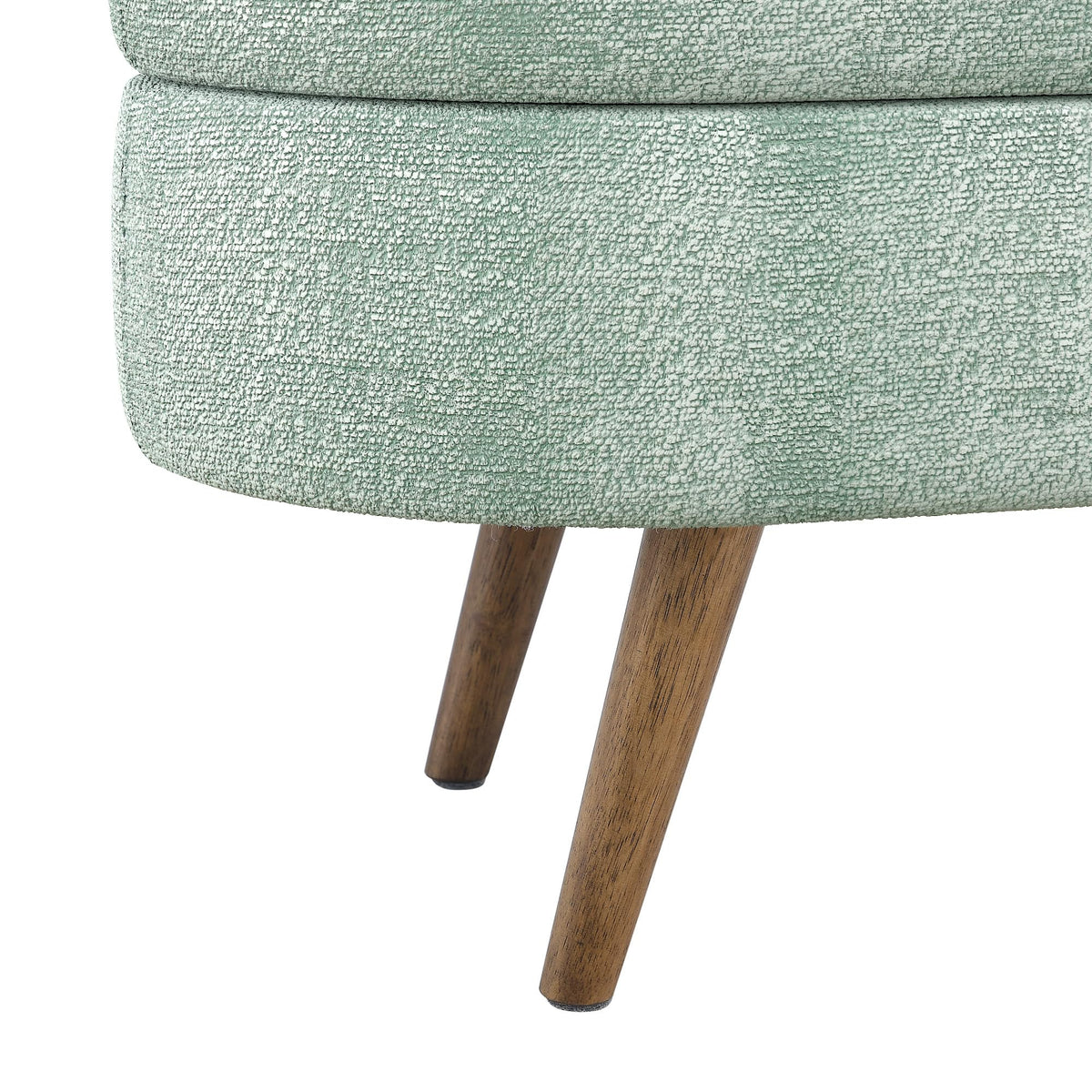 Oval Storage Bench with Rubber Wood Legs L94821