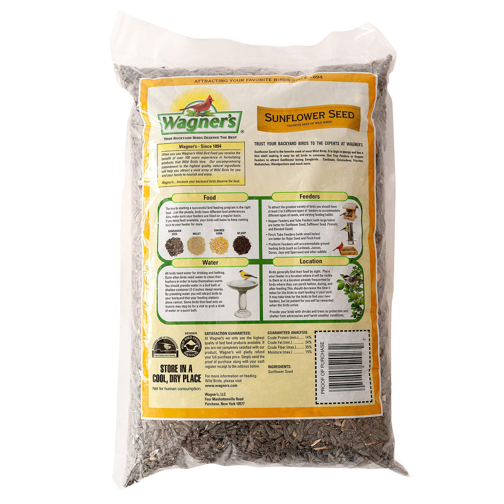 Wild Bird Food with Cherry Flavor 20-Pound Bag and Black Oil Sunflower Seed 5-Pound J97743