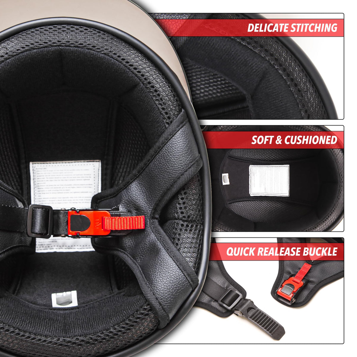 Matte Black Half Helmet XL G359638