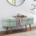 Oval Storage Bench with Rubber Wood Legs L94821